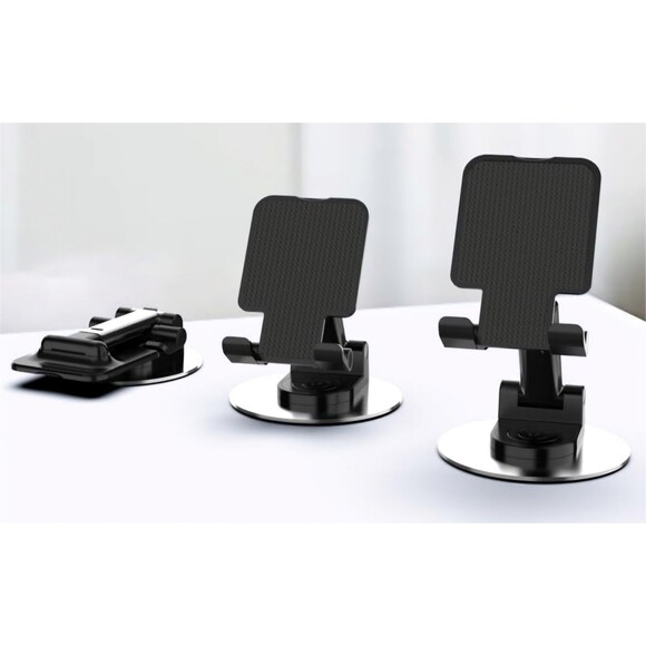 Phone Stand for Desk, 360 Degree Rotating Phone Stand Adjustable Cell Phone - Picture 8 of 8